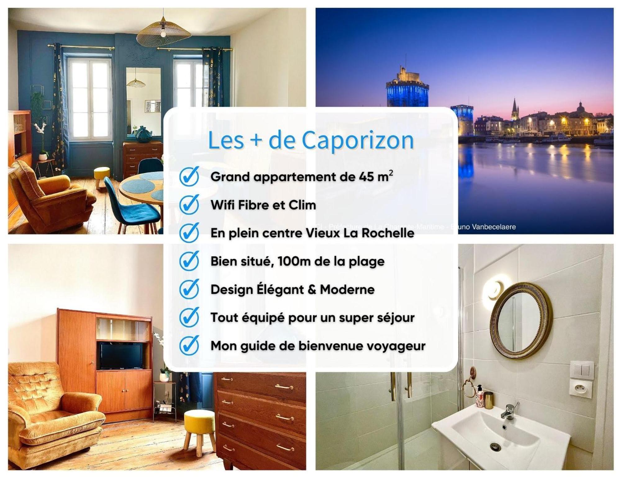 Caporizon-Le Perot-T2 Au Coeur Du Vieux Port 100M Plage Λα Ροσέλ Εξωτερικό φωτογραφία